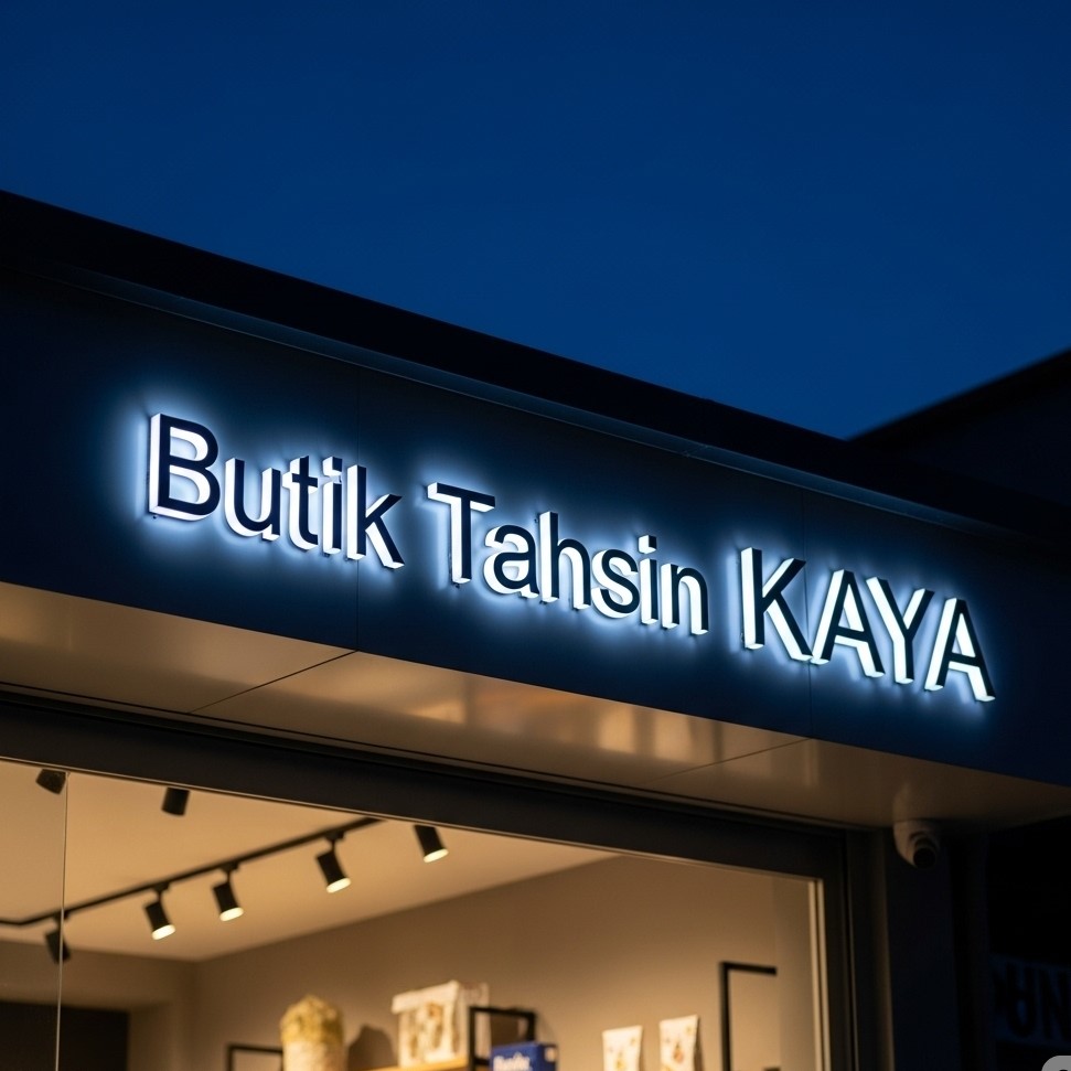 Butik tahsin kaya isikli tabela modeli 1