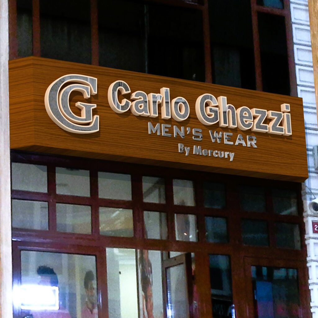 Carlo ghezzi isikli kutu harf tabela