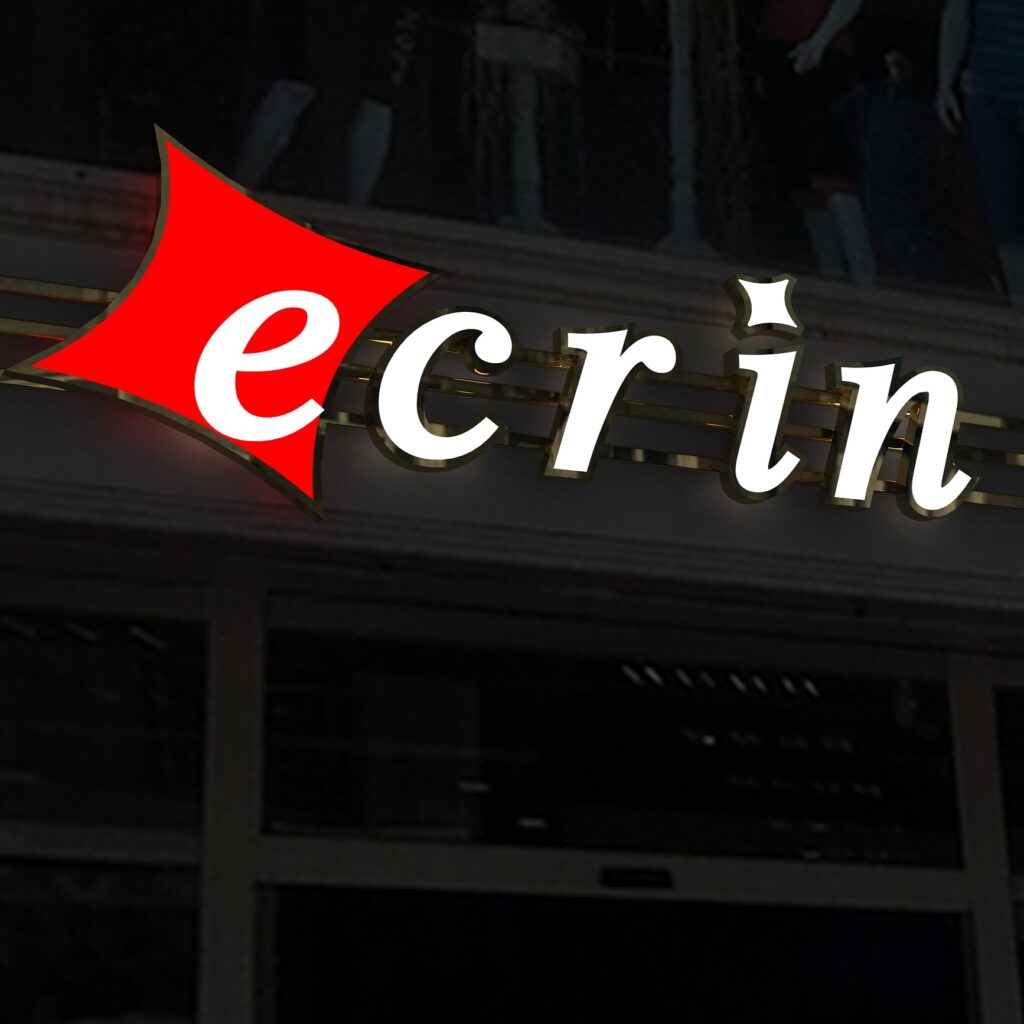 Ecrin zeytinburnu isikli kutu harf tabela