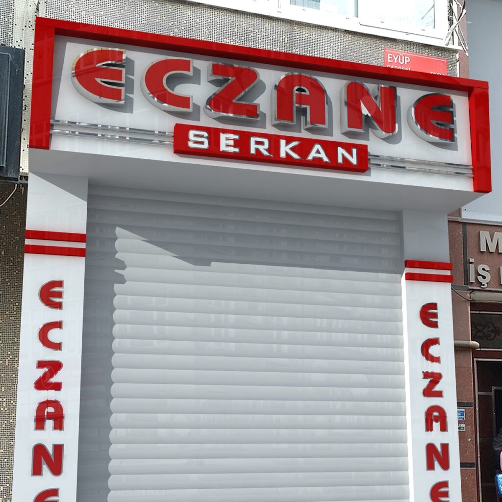 Eczane serkan isikli tabela kompozit cephe kaplama modeli