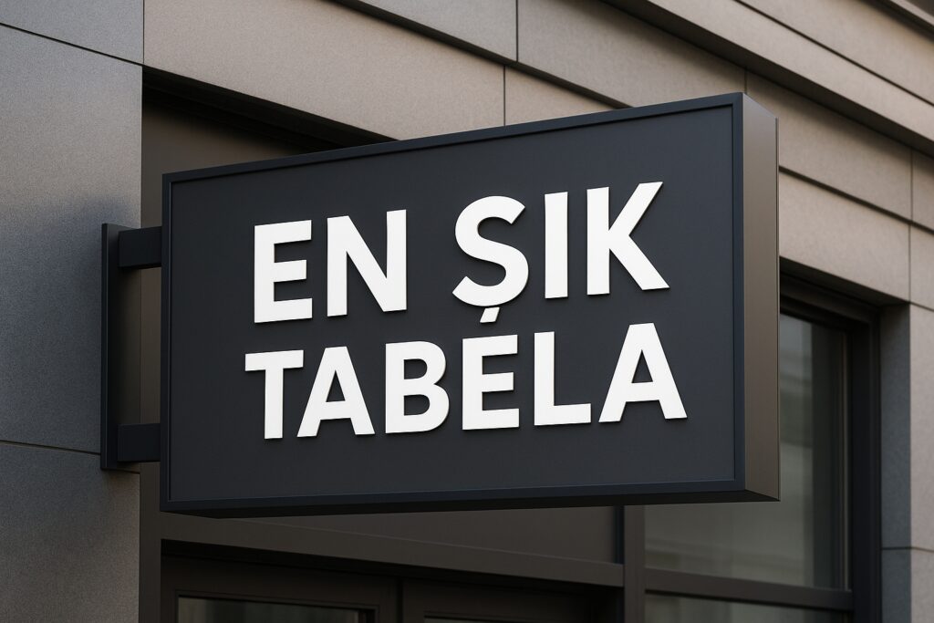 Işıksız Tabela Üretimi