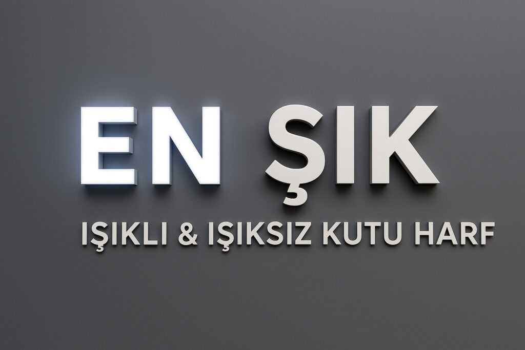 Işıklı ve Işıksız Kutu Harf Üretimi