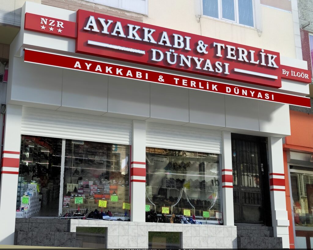 Ayakkabici zeytinburnu isikli tabela modeli
