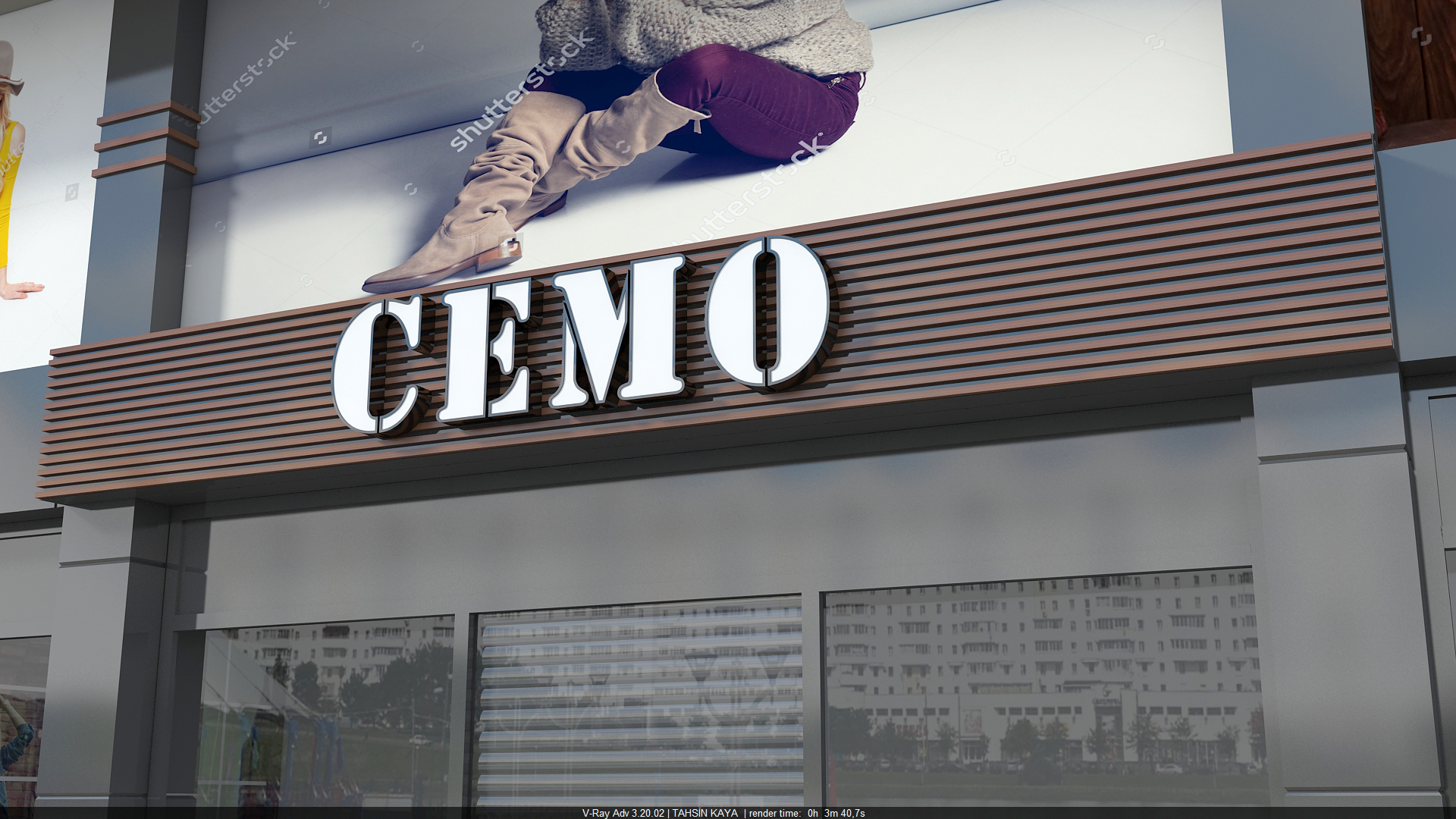 Cemo suruc cephe kaplama dekoratif tabela modeli