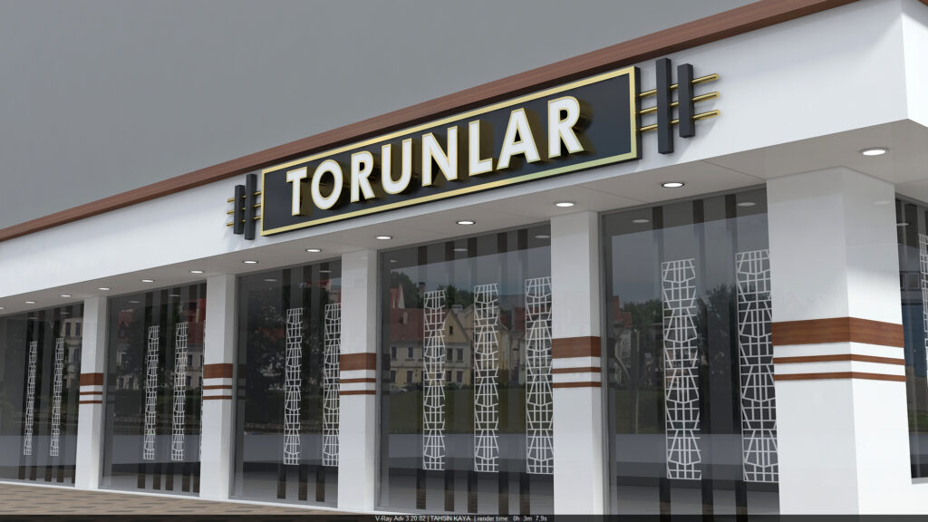 Bağcılar ışıklı tabela örneği – LED aydınlatmalı dış cephe tabela tasarımı