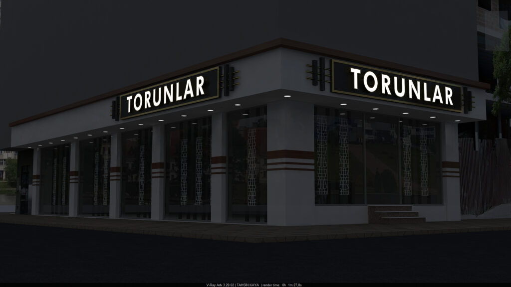 Bağcılar ışıksız tabela modeli – sade ve modern işletme tabelası