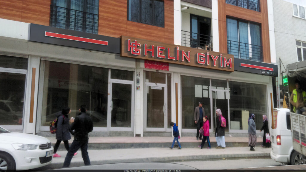 Cevizlik Mahallesi tabela – LED ışıklı kutu harf tasarımı