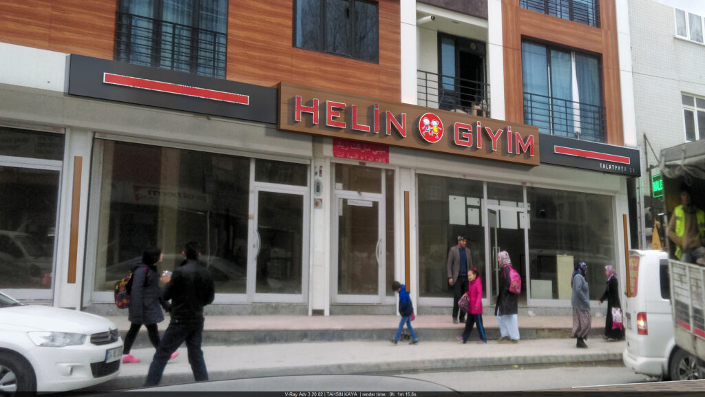 Cevizlik Mahallesi tabela – LED ışıklı kutu harf tasarımı