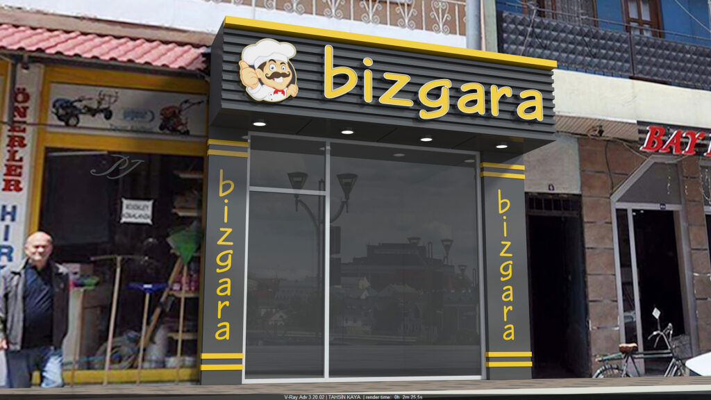 Bizgara dekoratif isikli tabela 13