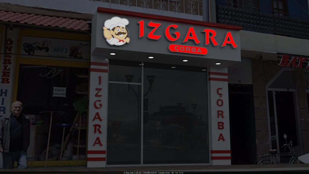 Bizgara dekoratif isikli tabela 2