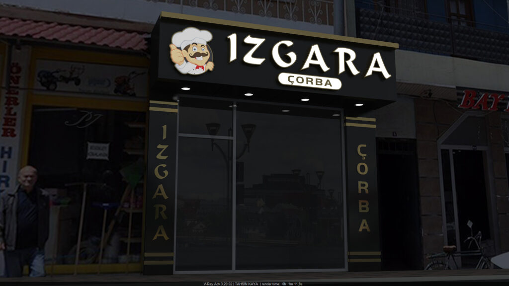 Bizgara dekoratif isikli tabela 5