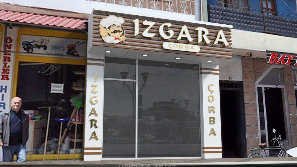 Bizgara dekoratif isikli tabela 7