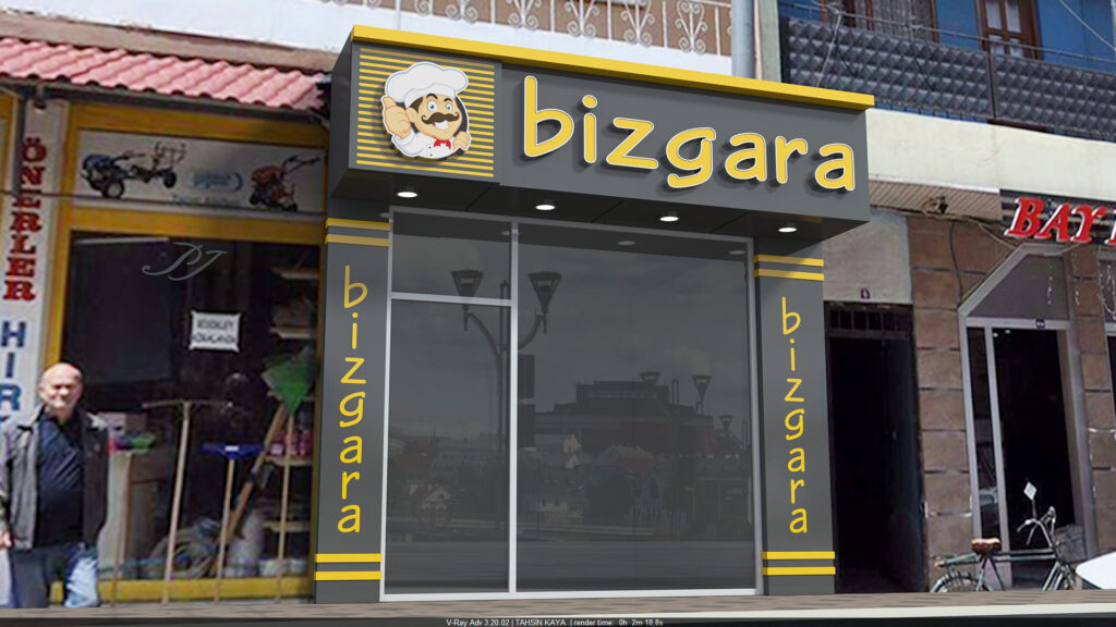 Bizgara dekoratif isikli tabela 9