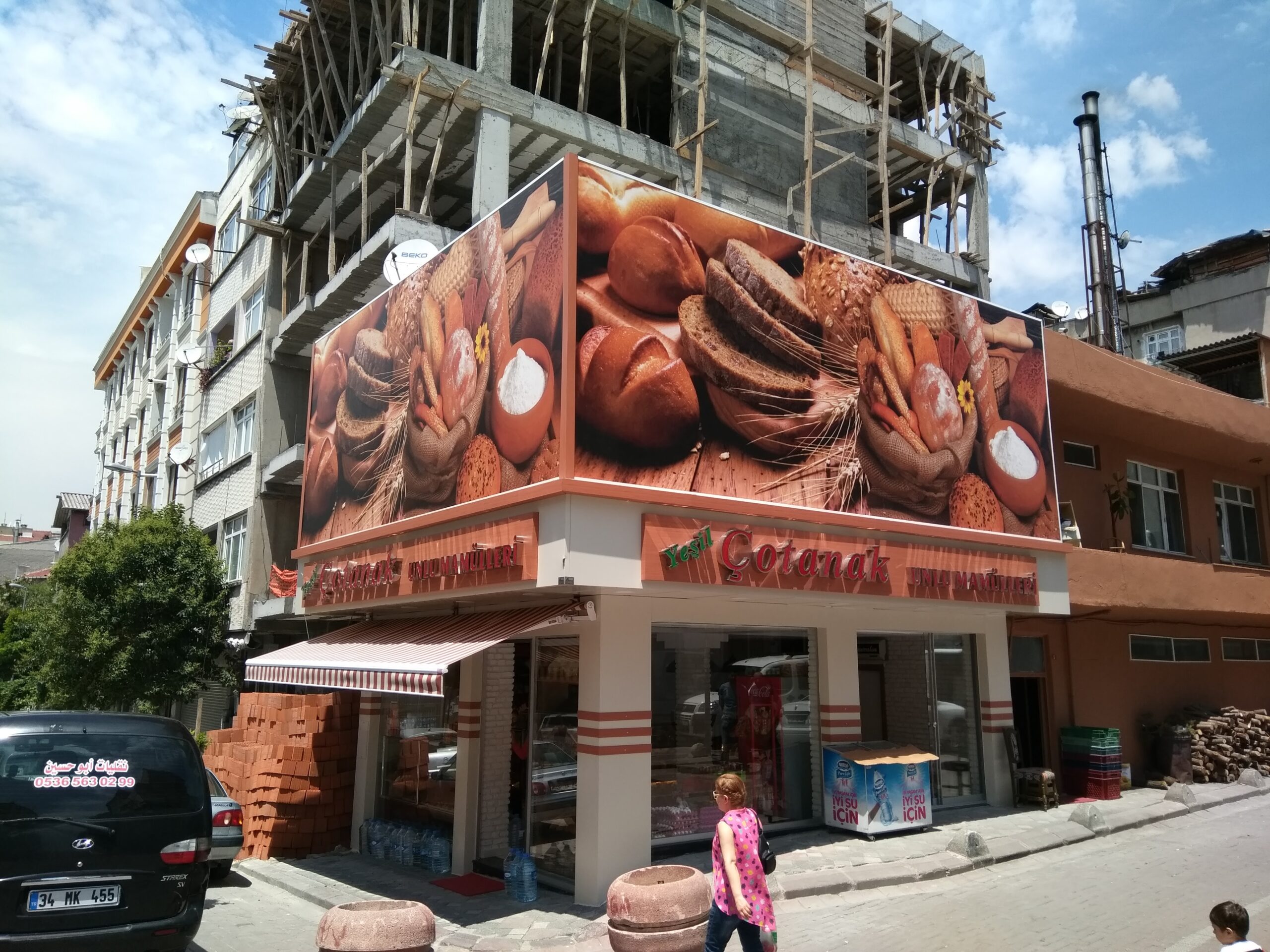 Çotanak Ekmek Fırını Zeytinburnu ışıklı kutu harf tabela uygulaması