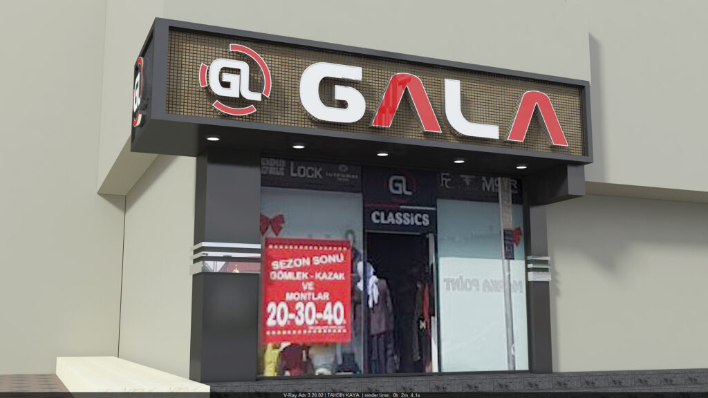 Gala Giyim Urfa Tabela Tasarım Örnekleri