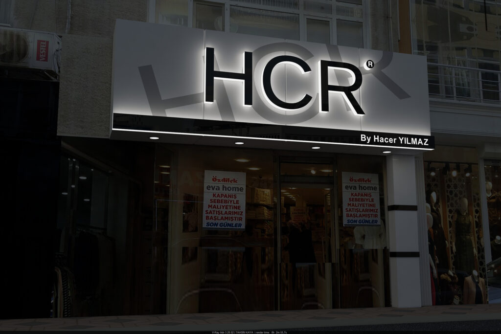 Hcr giyim pendik tabela modeli 4