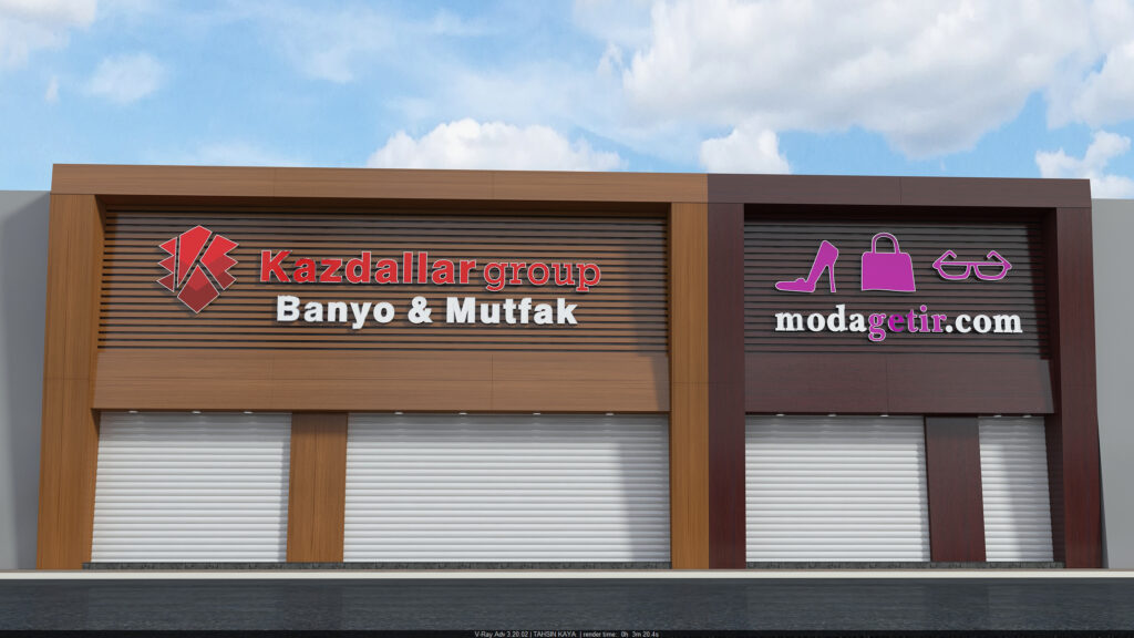 Kazdallar Group Gaziosmanpaşa Tabela ve Cephe Tasarımı
