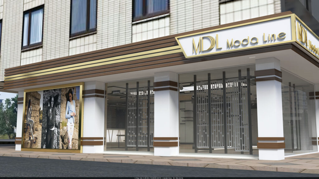 Ahşap desenli alüminyum kutu profil dekoratif uygulama – Moda Line