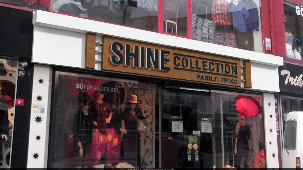 Altın paslanmaz harflerin yakından görünümü – Shine Collection