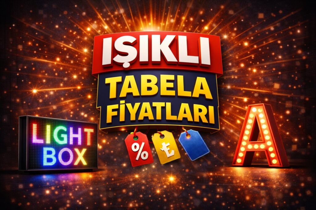 Işıklı tabela fiyatları görseli