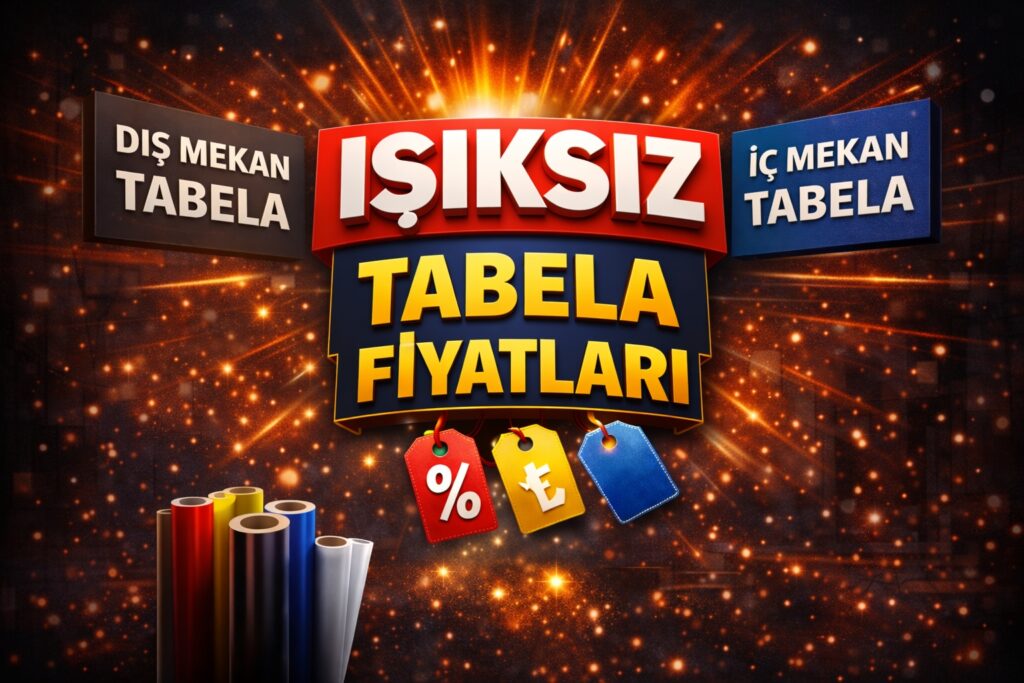 Işıksız tabela fiyatları ve promosyon