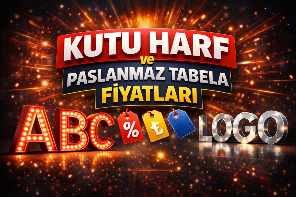 Kutu harf ve tabela fiyatları