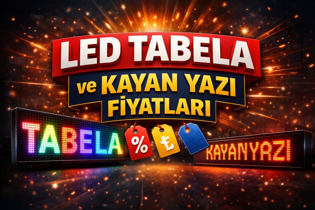 LED tabela ve kayan yazı fiyatları