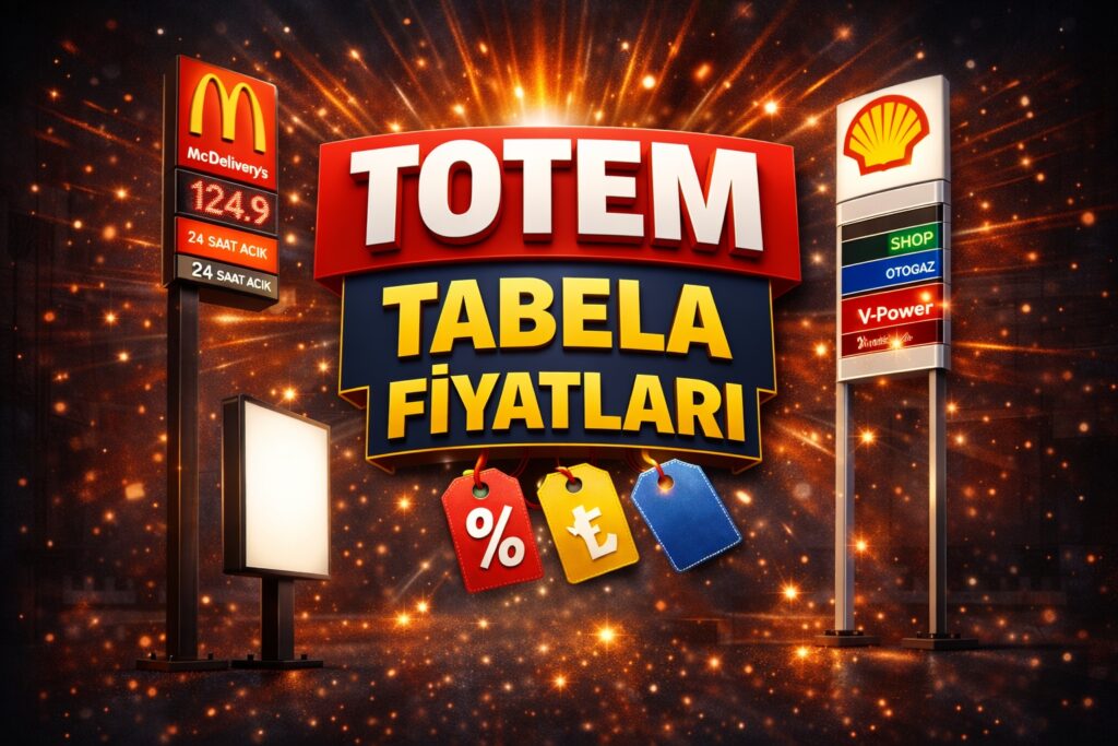 Totem tabela fiyatları ve reklam panoları