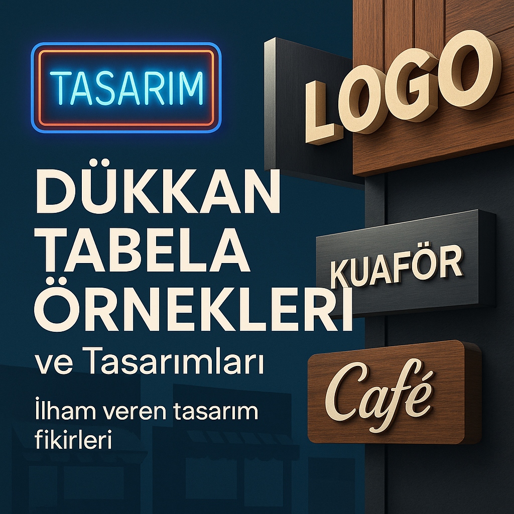 Dükkan Tabela Örnekleri ve Tasarımları