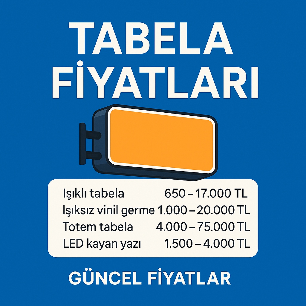 Tabela Fiyatları 2025