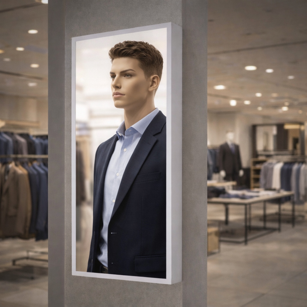 Light Box Isikli Tabela Erkek Giyim Magazasi